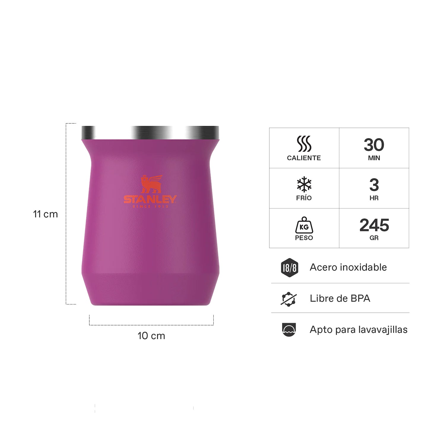 Mate Stanley Vivid Violet | 236 ML
