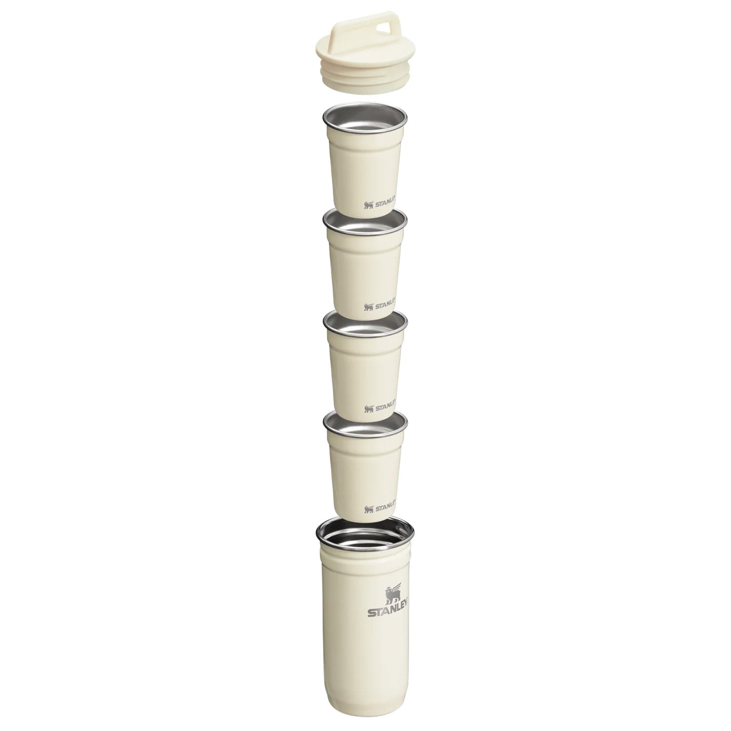 Set de 4 Vasos Camping  Cream Gloss | 4 Unidades 59 ml