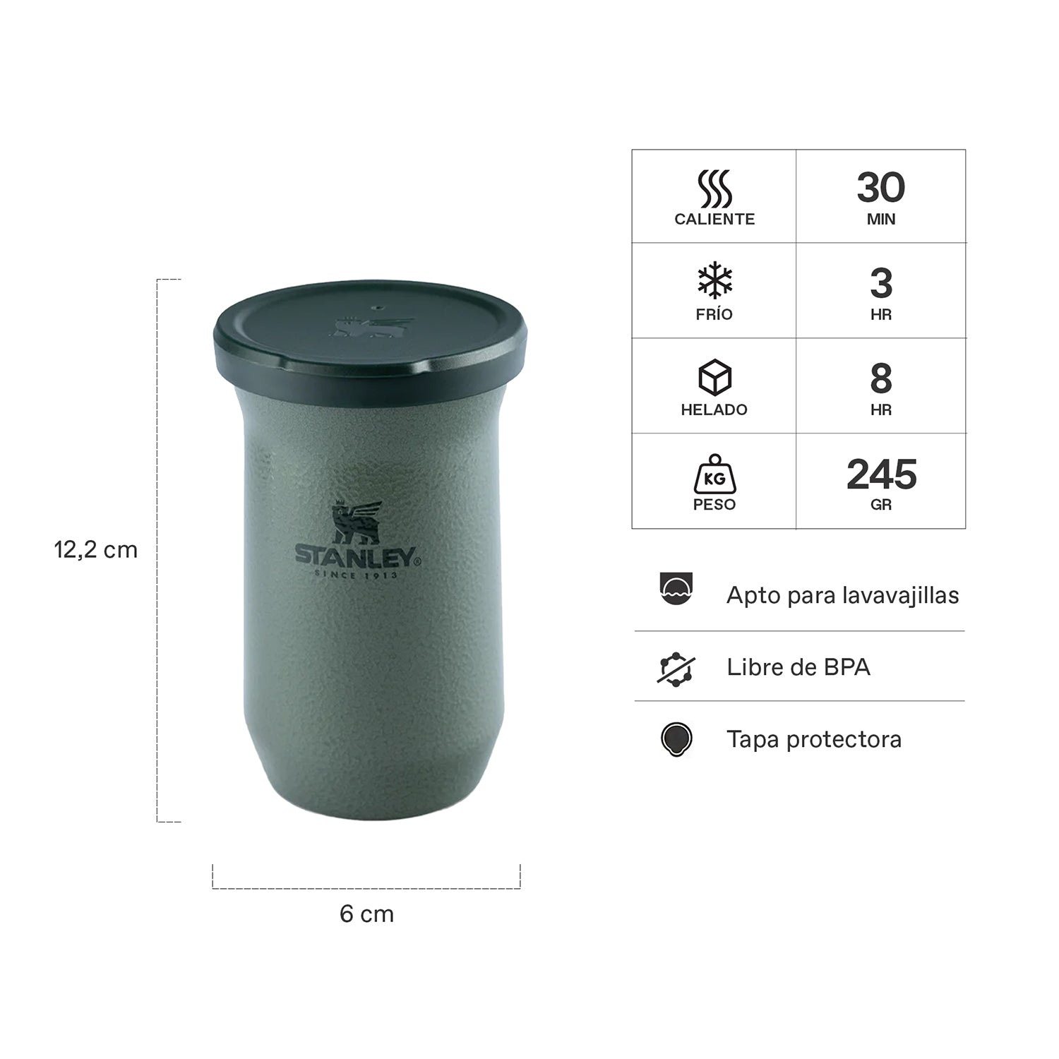 Mate Slim Stanley Verde | 200 ml