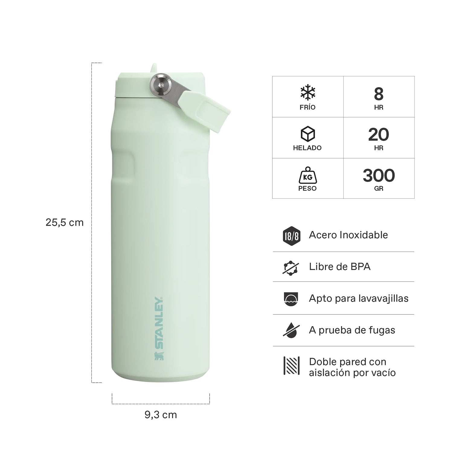 Botella Térmica Stanley Flip Straw Aerolight Mist | 710 ml