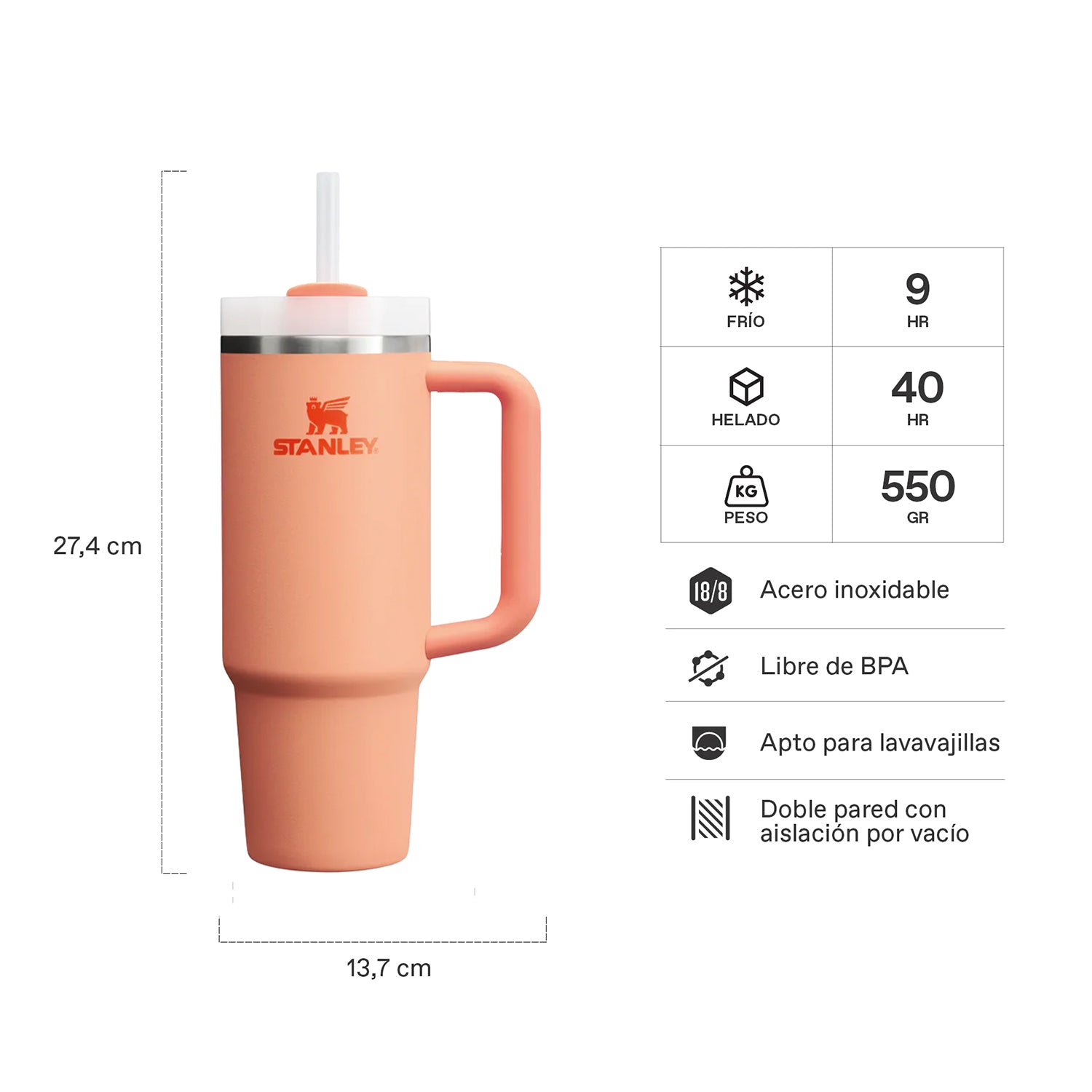 Quencher H2.0 Adventure Nectarine | 887 ml