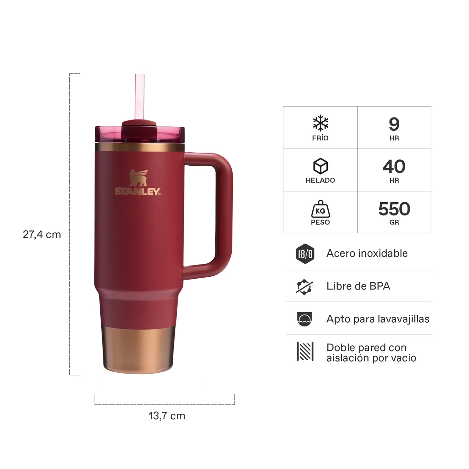Quencher H2.0 Adventure Gilded Pomegranate | 887 ml