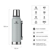 Termo Stanley Classic Silver | 1.4 lt