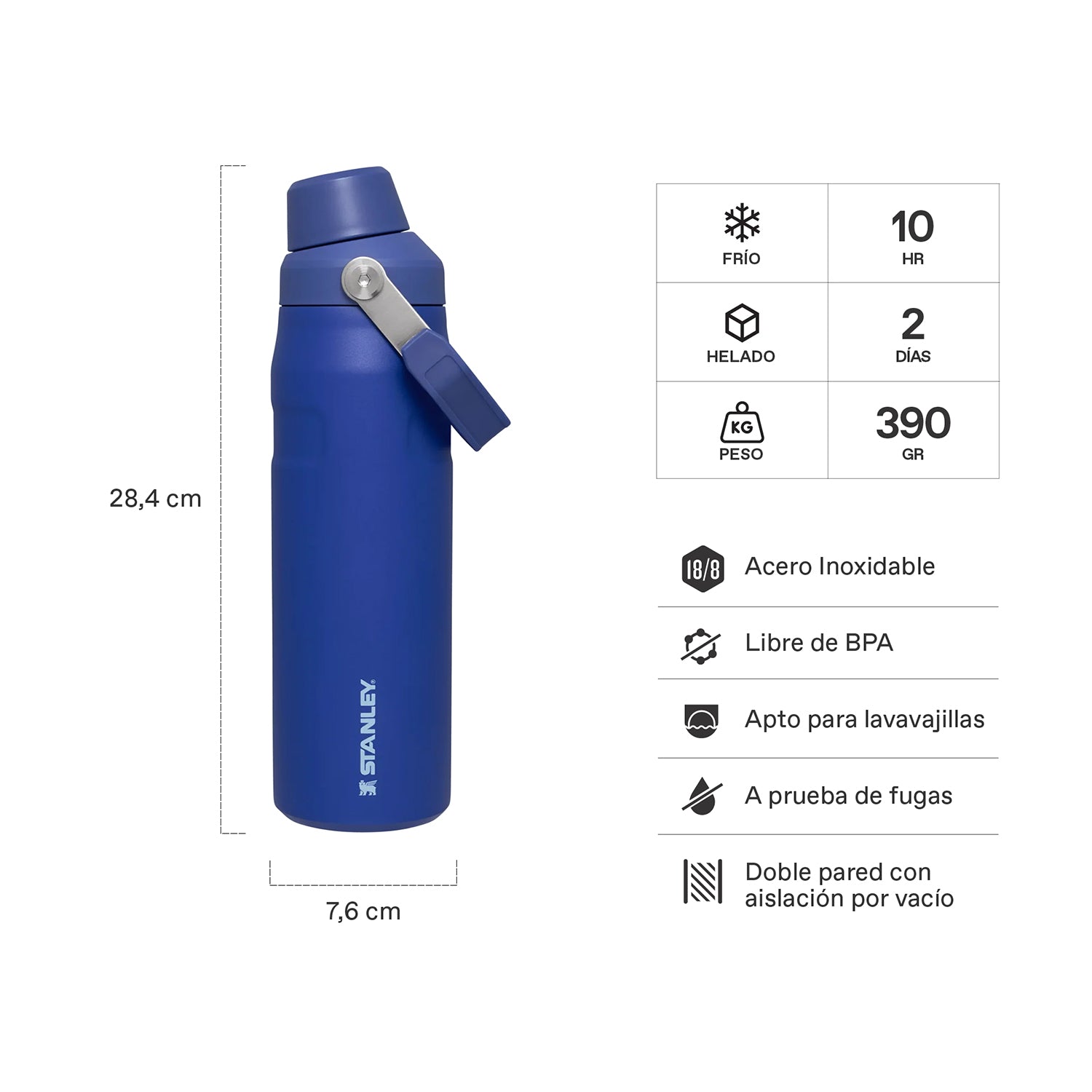Botella Térmica Stanley Fast Flow Azul | 709 ml