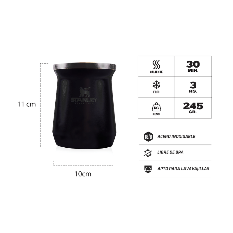 Mate Stanley Negro 236 ml