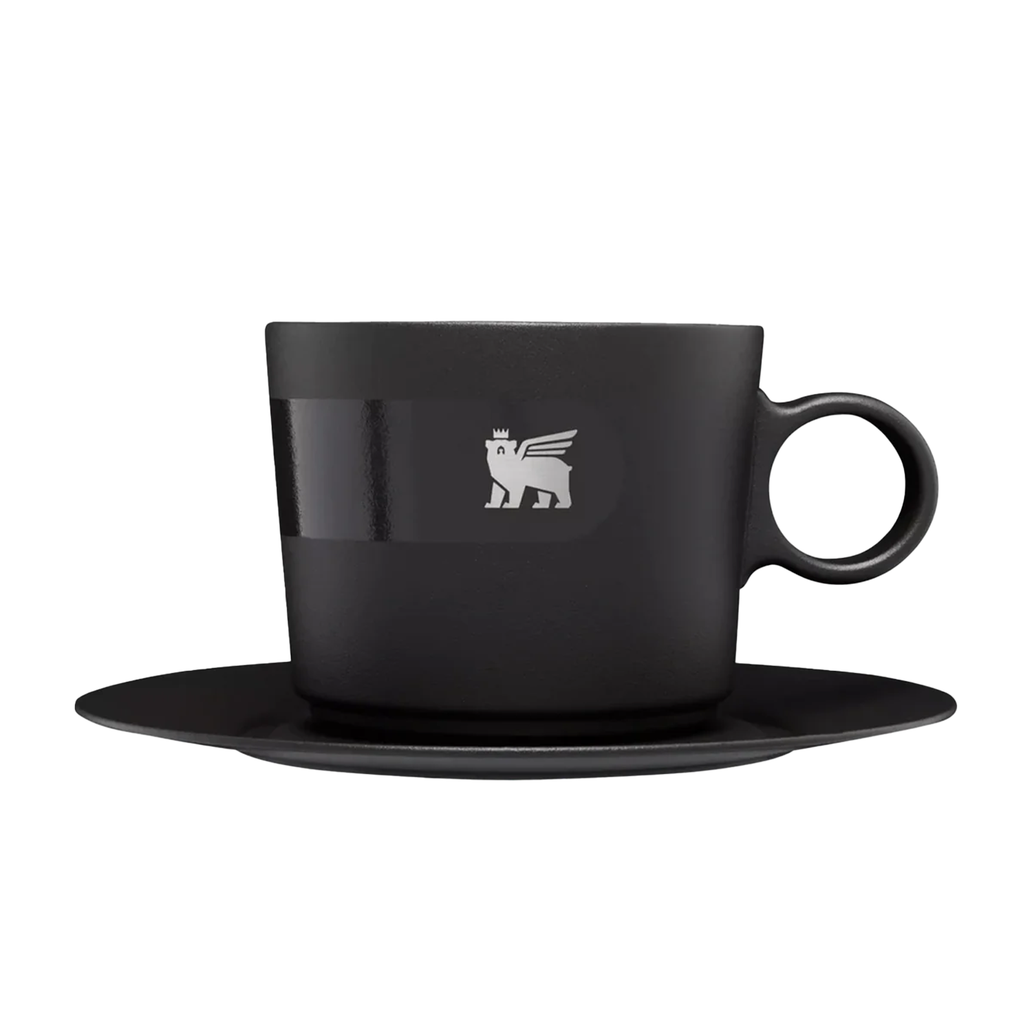 Taza de Capuchino Daybreak con plato Negra | 192 Ml