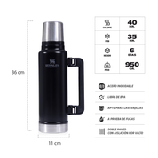 Pack Matero Negro 1.4 lt con Despolvillador
