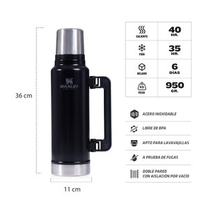 Pack Matero Negro 1.4 lt con Despolvillador