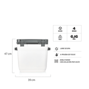 Cooler Adventure Blanco | 4 DIAS | 28 lt