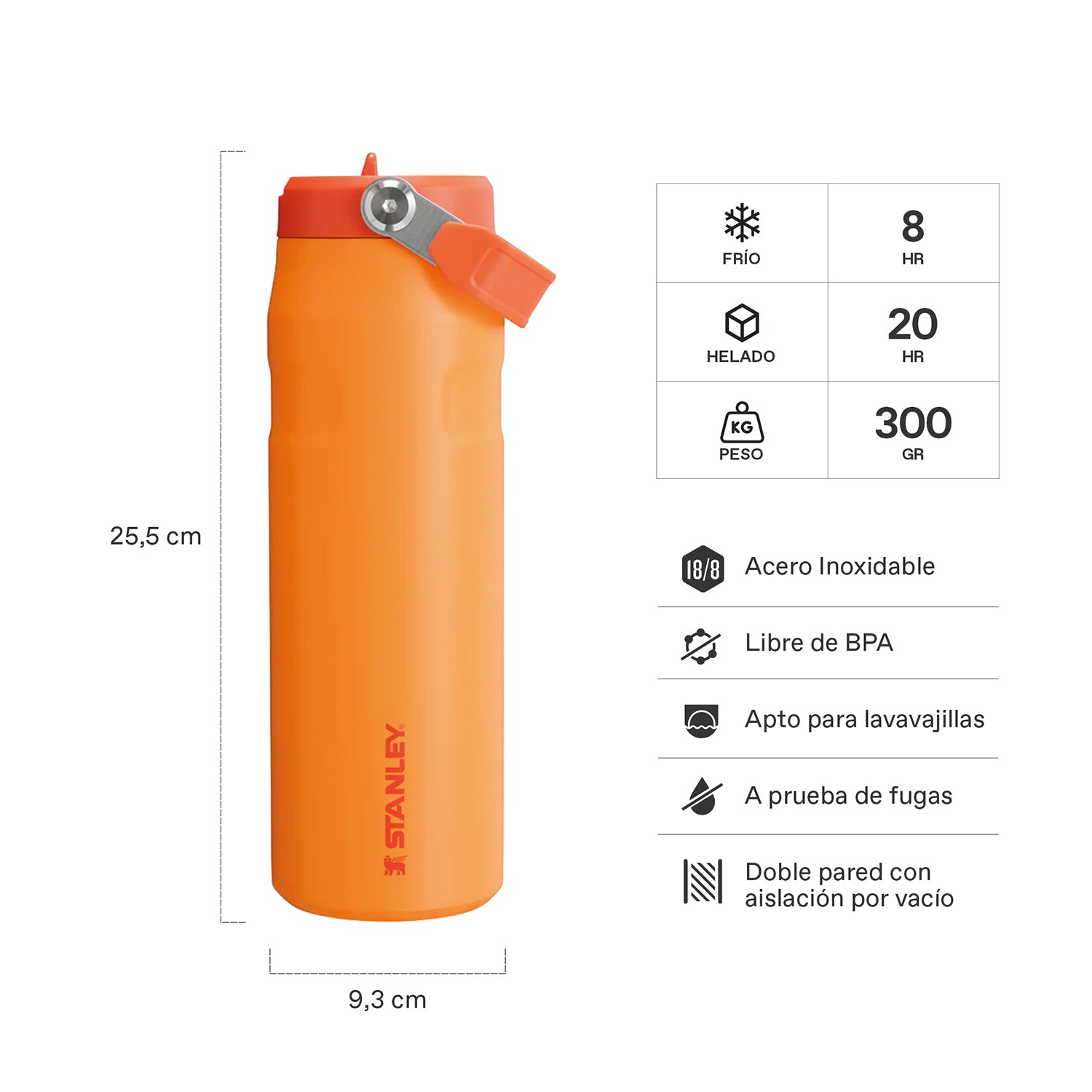 Botella Térmica Stanley Flip Straw Aerolight Golderod | 710 ml
