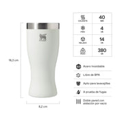 Vaso The Golden Hour Prismatic™ liso Blanco | 443 ml