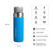 Botella Termica Quick Flip Stanley Azure | 709 Ml