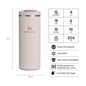 Botella Térmica Flip Top Mug Rose Quartz | 354 ml