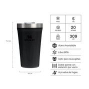 Vaso de Cerveza Everyday Negro | 473 ml