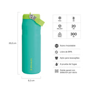 Botella Térmica Stanley Flip Straw Aerolight Tropical Teal | 710 ml