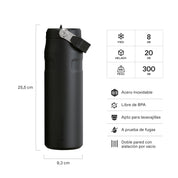 Botella Térmica Stanley Flip Straw Aerolight Black 2.0 | 710 ml