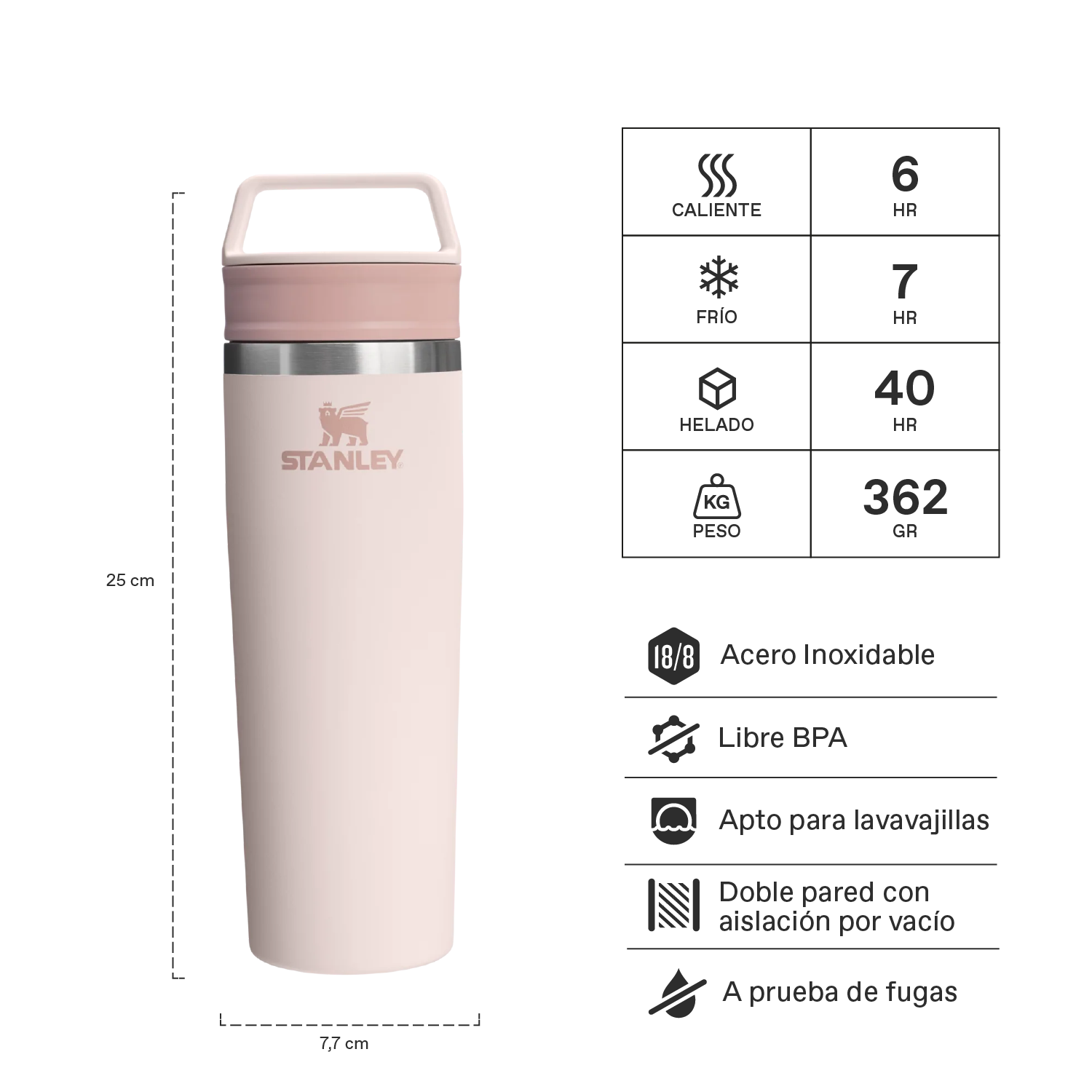 Mug Cafe To Go Rosa Palo | 591 ml