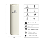 Botella Térmica Flip Top Mug Cream Gloss | 591 ml