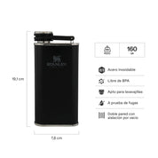 Petaca Stanley Classic Negro | 236 ml