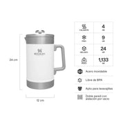 Cafetera French press Classic Blanco | 1.4 lt