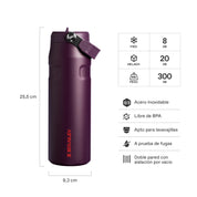 Botella Térmica Stanley Flip Straw Aerolight Plum | 710 ml