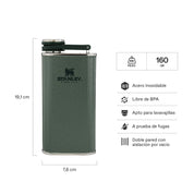 Petaca Stanley Classic Verde | 236 ml