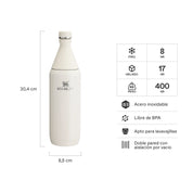 Botella Térmica All Day Slim Crema | 1 lt