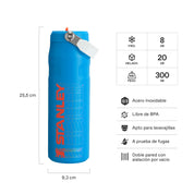 Botella Térmica Stanley Flip Straw Aerolight Azure Reverb | 710 ml
