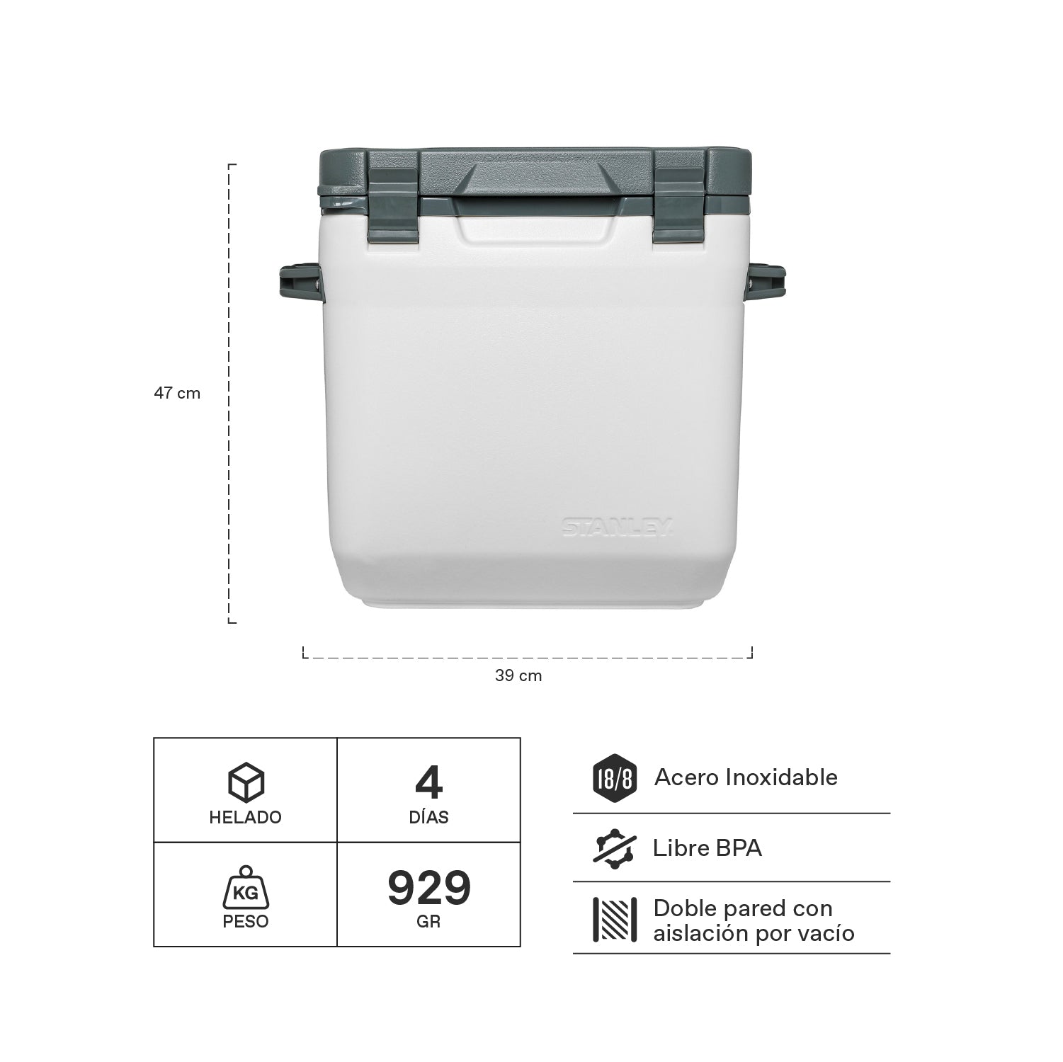 Cooler Adventure Blanco | 4 DIAS | 28 lt