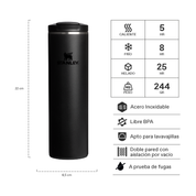 Botella Térmica Flip Top Mug Black 2.0 | 473 ml