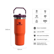 Botella Térmica Stanley Flip Straw Tigerlily Plum | 887 ml