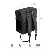 Soft Cooler Madeleine Midi Mochila Black