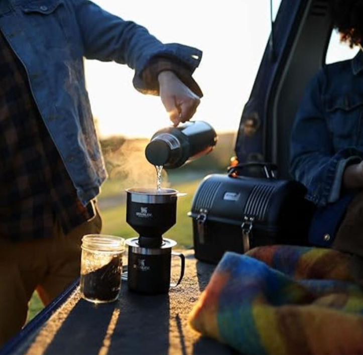 Set Pour Over + Taza Camping Negro