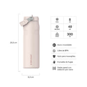 Botella Térmica Stanley Flip Straw Aerolight Rosa Palo | 710 ml