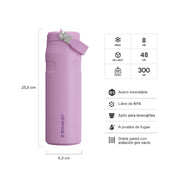 Botella Térmica Stanley Flip Straw Aerolight Lilac | 710 ml