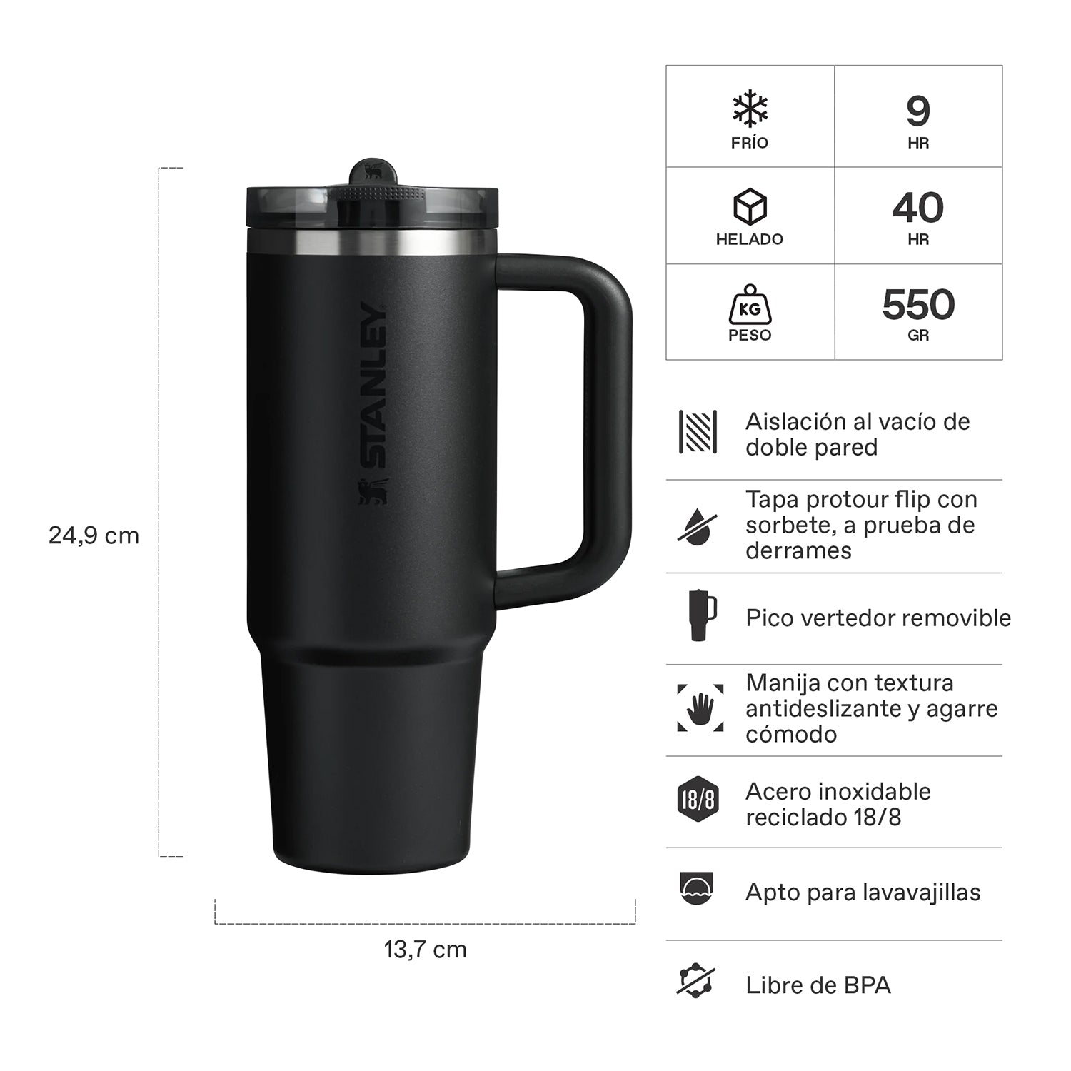 Quencher Protour Black 2.0 | 887 ml