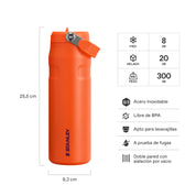 Botella Térmica Stanley Flip Straw Aerolight Tigerlily Plum | 710 ml