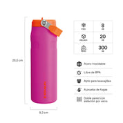 Botella Térmica Stanley Flip Straw Aerolight Vivid Violet | 710 ml