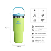 Botella Térmica Stanley Flip Straw Bright Lime | 887 ml