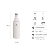 Botella Térmica All Day Slim Rosa Palo | 355 ml