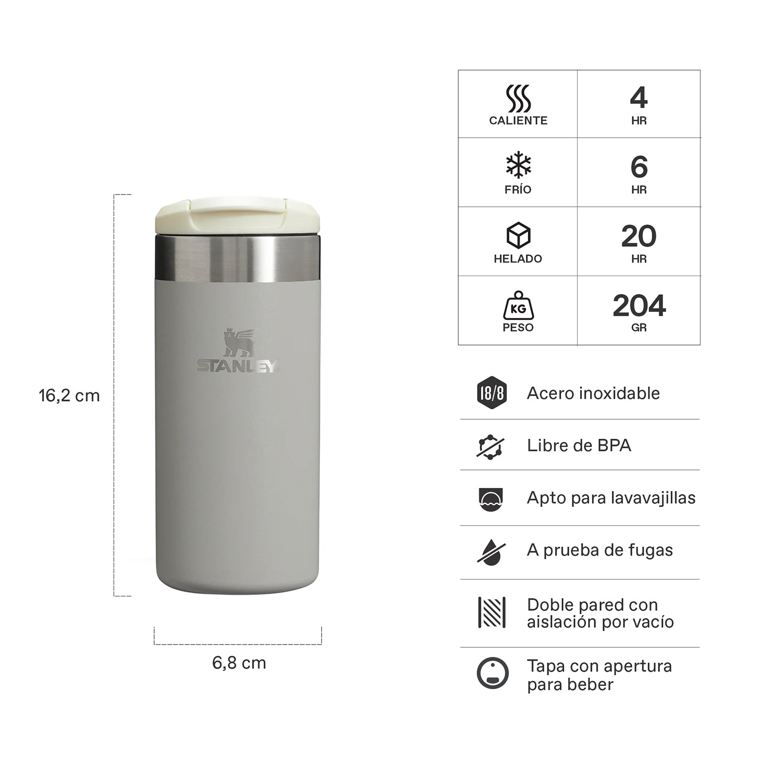 Botella Térmica Stanley Aerolight Ash | 354 ml
