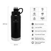 Botella Térmica Stanley Classic Negro | 1 lt