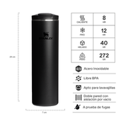 Botella Térmica FlipTop Mug Black 2.0 | 591 ml