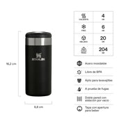 Botella Térmica Stanley Aerolight Black 2.0 | 354 ml