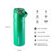 Botella Térmica Stanley Flip Straw Aerolight Clover | 710 ml