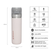 Botella Termica Quick Flip Stanley Rosa Palo | 709 Ml