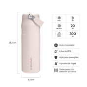 Botella Térmica Stanley Flip Straw Aerolight Rosa Palo | 710 ml