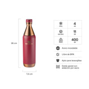 Botella Térmica All Day Slim Gilded Pomegranate | 591 ml