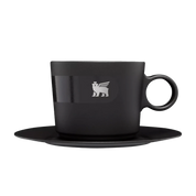 Taza de Capuchino Daybreak con plato Negra | 192 Ml