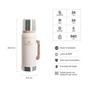 Termo Stanley Classic Rosa Palo | 950 ml